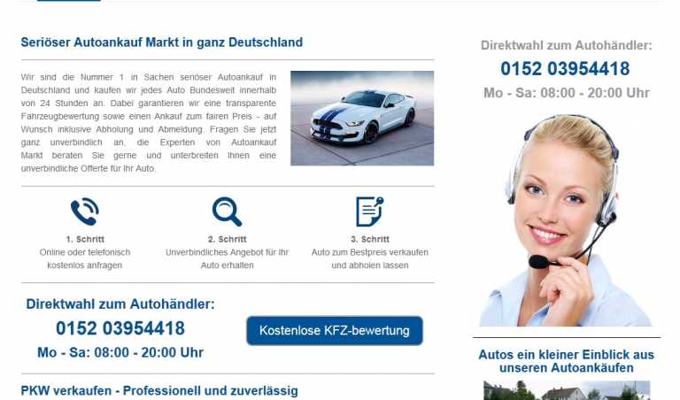 Autoankauf: Auto verkaufen Abholung Europaweit