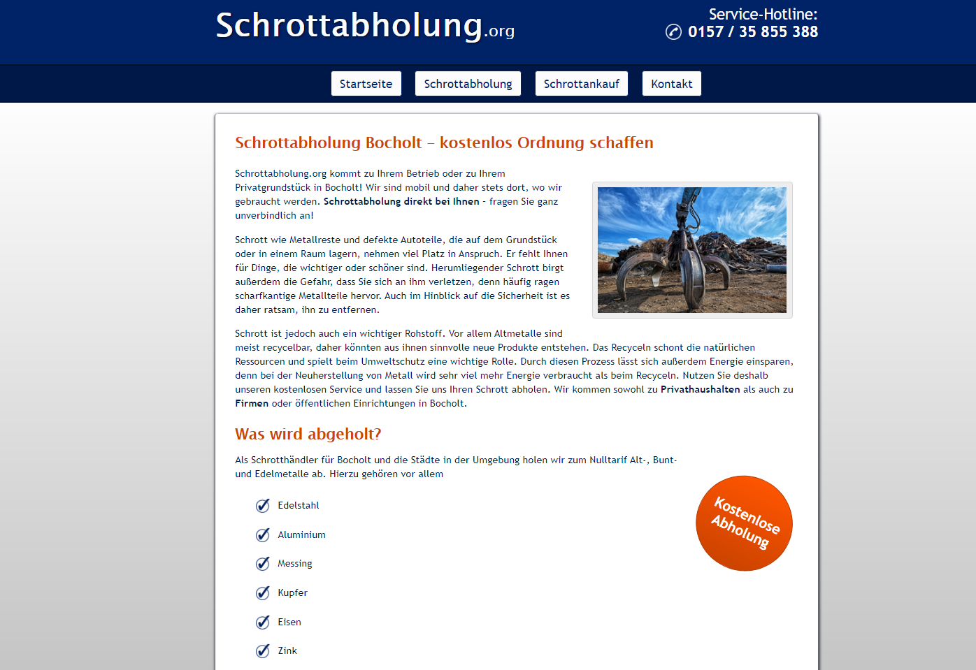 Mobile Schrotthändler in Bocholt