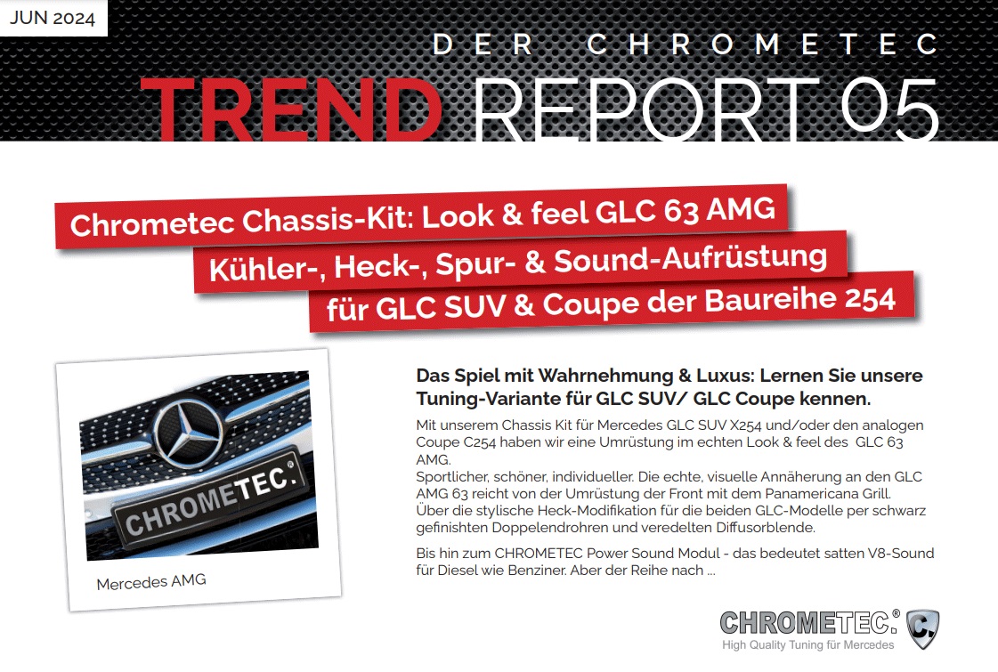 Chrometec präsentiert neuen Trendreport und exklusives Tuningkit für Mercedes GLC 254