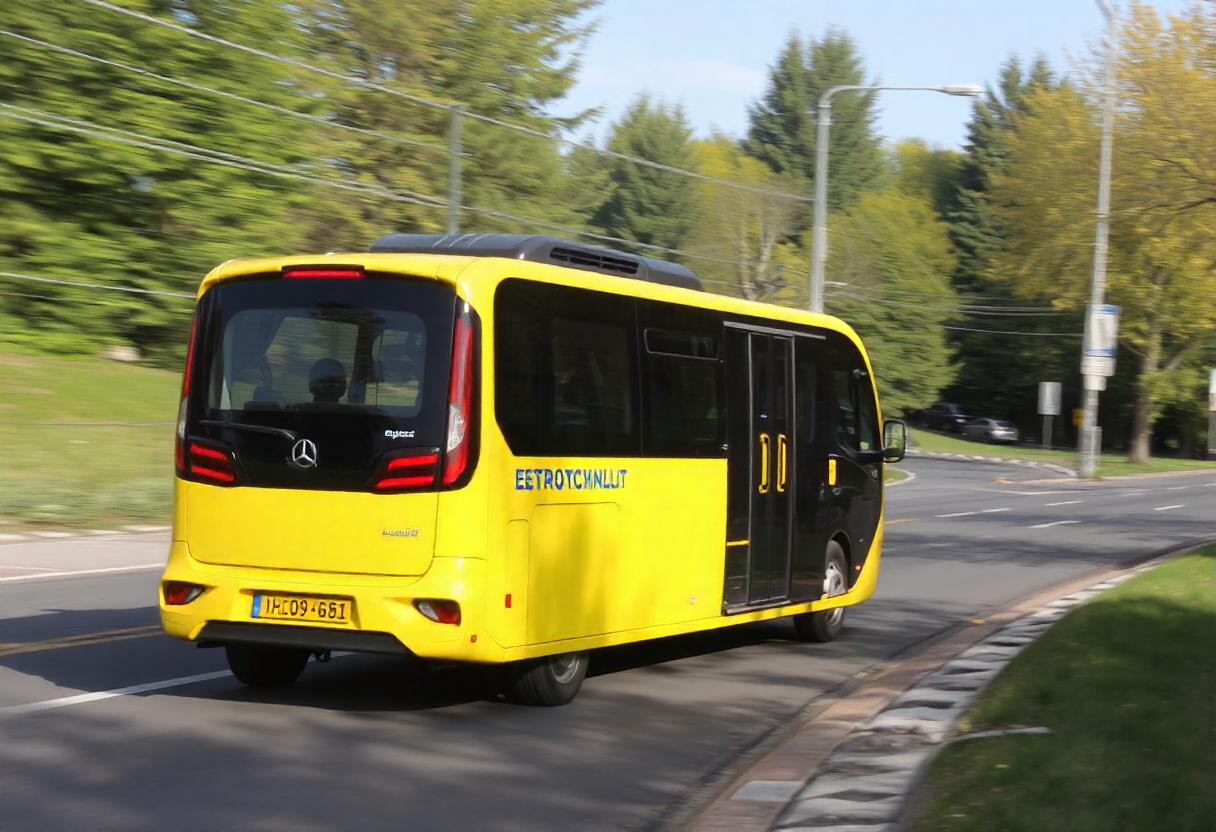 Elektrofahrzeug auf einer öffentlichen Ladestation in Stuttgart, einer der führenden Städte Deutschlands in der Elektromobilität.