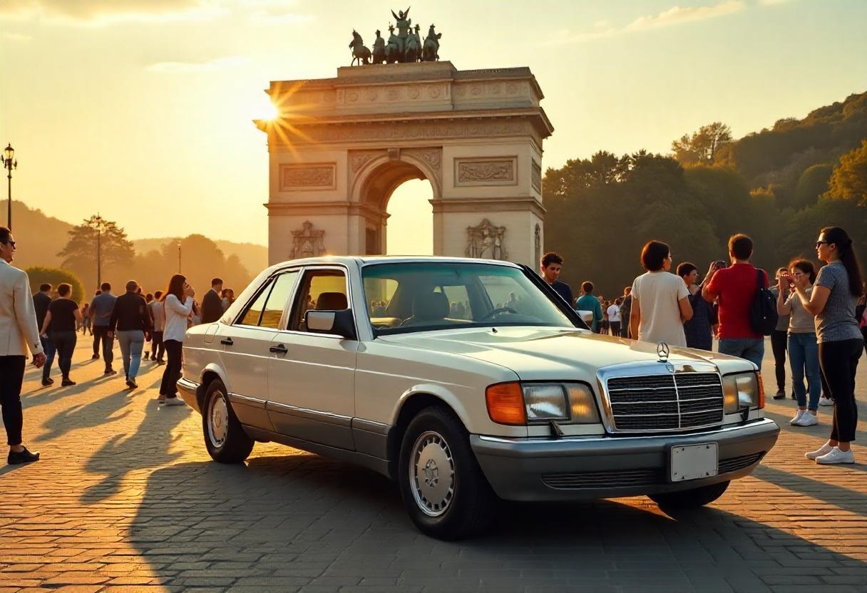 Mercedes-Benz W123 – eines der zuverlässigsten Modelle aller Zeiten, bekannt für seine robuste Bauweise und langlebige Motoren.