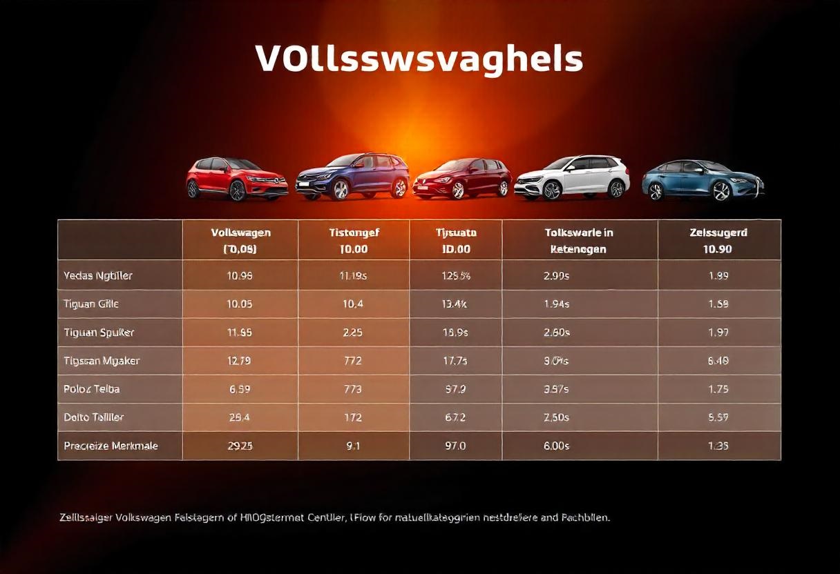 Vergleich der meistverkauften Volkswagen-Modelle mit Fokus auf den VW Golf – Verkaufszahlen und Besonderheiten im Überblick.